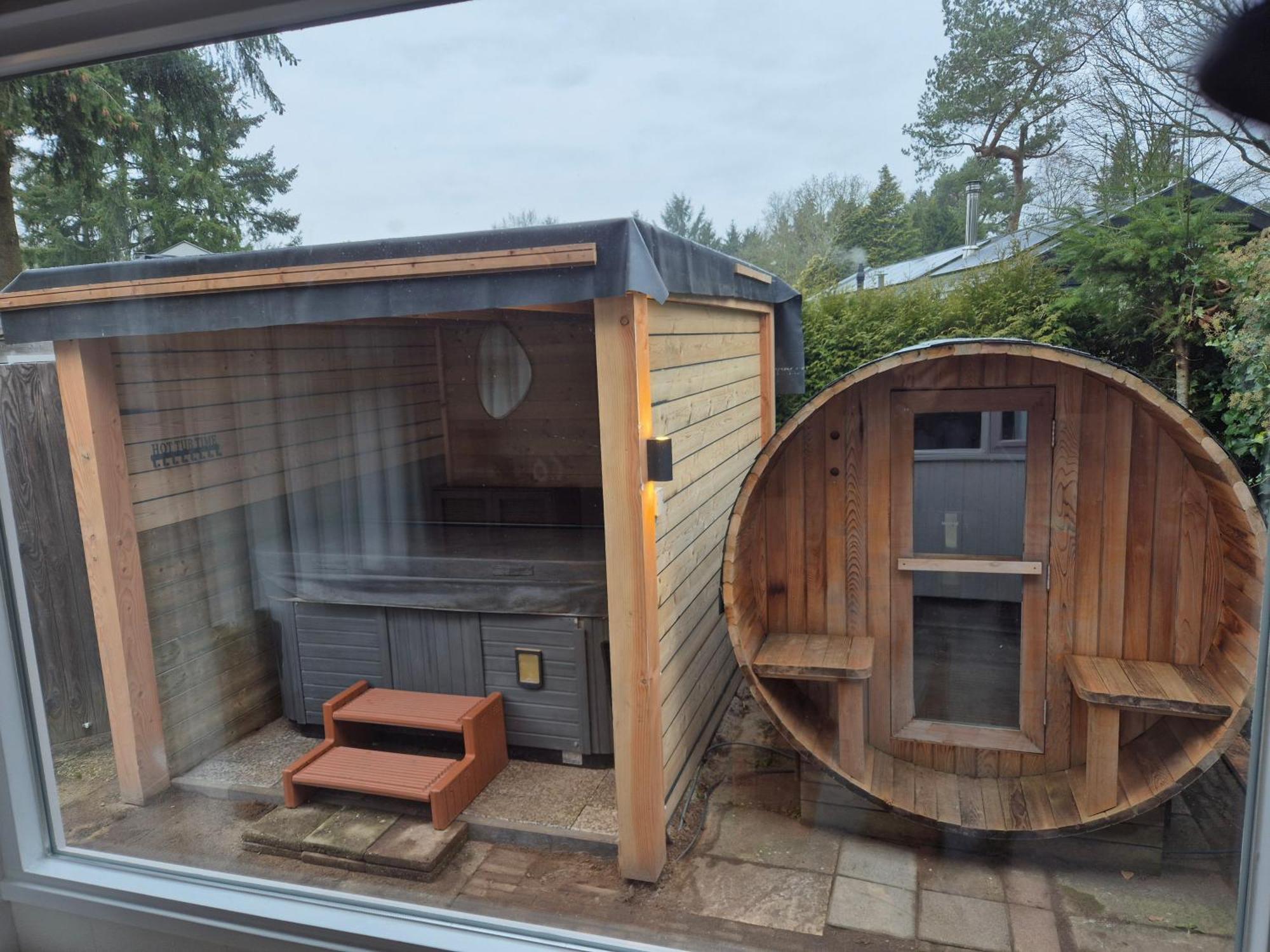 ארמלו Luxe Boshuisje Met Prive Wellness & Jacuzzi Op De Veluwe מראה חיצוני תמונה